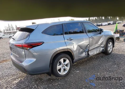 2024 Toyota Highlander Hybrid Le z USA, uszkodzony, nr VIN 5TDBBRCH1RS143039